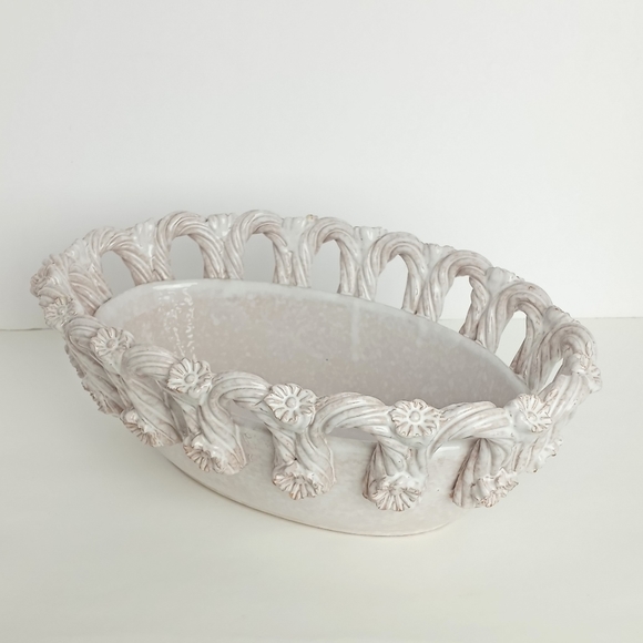 Fratelli Fanciullacci Italian Pottery Bread Bowl - Picture 2 of 8